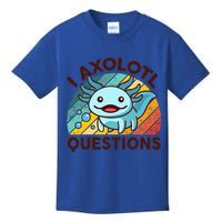 Funny I Axolotl Questions Retro Kids T-Shirt