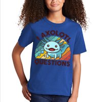 Funny I Axolotl Questions Retro Kids T-Shirt