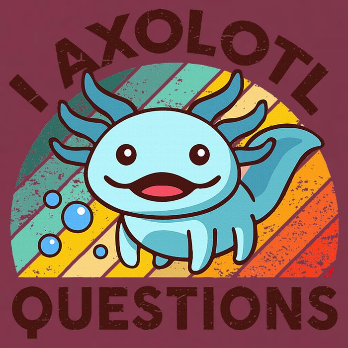 Funny I Axolotl Questions Retro 16oz Travel Tumbler