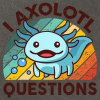 Funny I Axolotl Questions Retro Cotton Canvas Backpack