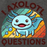 Funny I Axolotl Questions Retro Vector Backpack