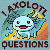 Funny I Axolotl Questions Retro Sueded Cloud Jersey T-Shirt