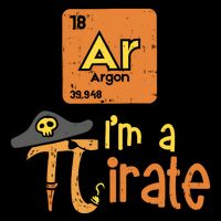Funny Im A Pirate Pi Day Argon Ar Chemistry Math Boy City Backpack