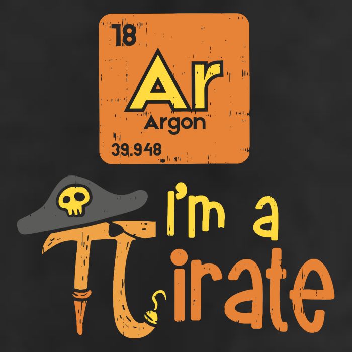 Funny Im A Pirate Pi Day Argon Ar Chemistry Math Boy Adult Drive Performance Visor