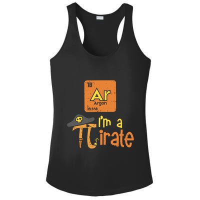 Funny Im A Pirate Pi Day Argon Ar Chemistry Math Boy Ladies PosiCharge Competitor Racerback Tank
