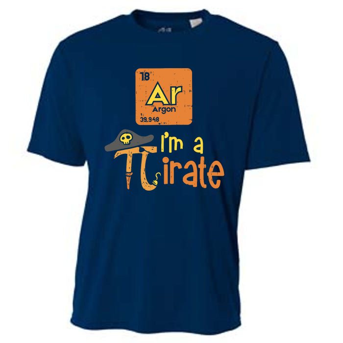 Funny Im A Pirate Pi Day Argon Ar Chemistry Math Boy Cooling Performance Crew T-Shirt