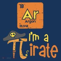 Funny Im A Pirate Pi Day Argon Ar Chemistry Math Boy Tall T-Shirt