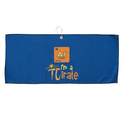 Funny Im A Pirate Pi Day Argon Ar Chemistry Math Boy Large Microfiber Waffle Golf Towel