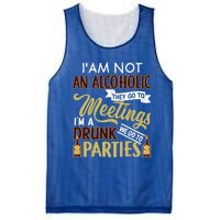 Funny I Am Not An Alcoholic Im A Drunk Parties Cute Gift Mesh Reversible Basketball Jersey Tank