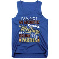 Funny I Am Not An Alcoholic Im A Drunk Parties Cute Gift Tank Top