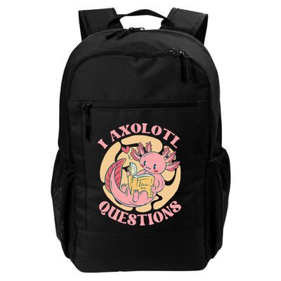 Funny I Axolotl Questions Cute Axolotl Girl Backpack