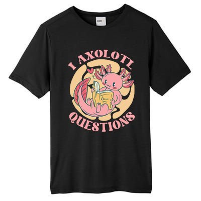 Funny I Axolotl Questions Cute Axolotl Girl Tall Fusion ChromaSoft Performance T-Shirt