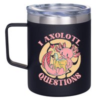 Funny I Axolotl Questions Cute Axolotl Girl 12oz Stainless Steel Coffee Mug
