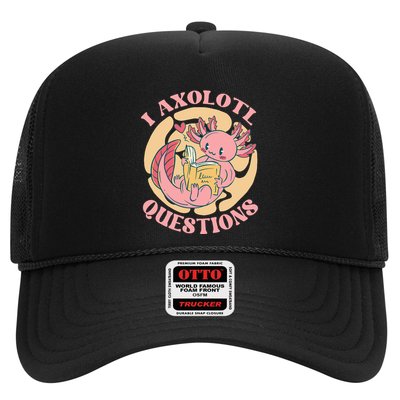 Funny I Axolotl Questions Cute Axolotl Girl Trucker Hat