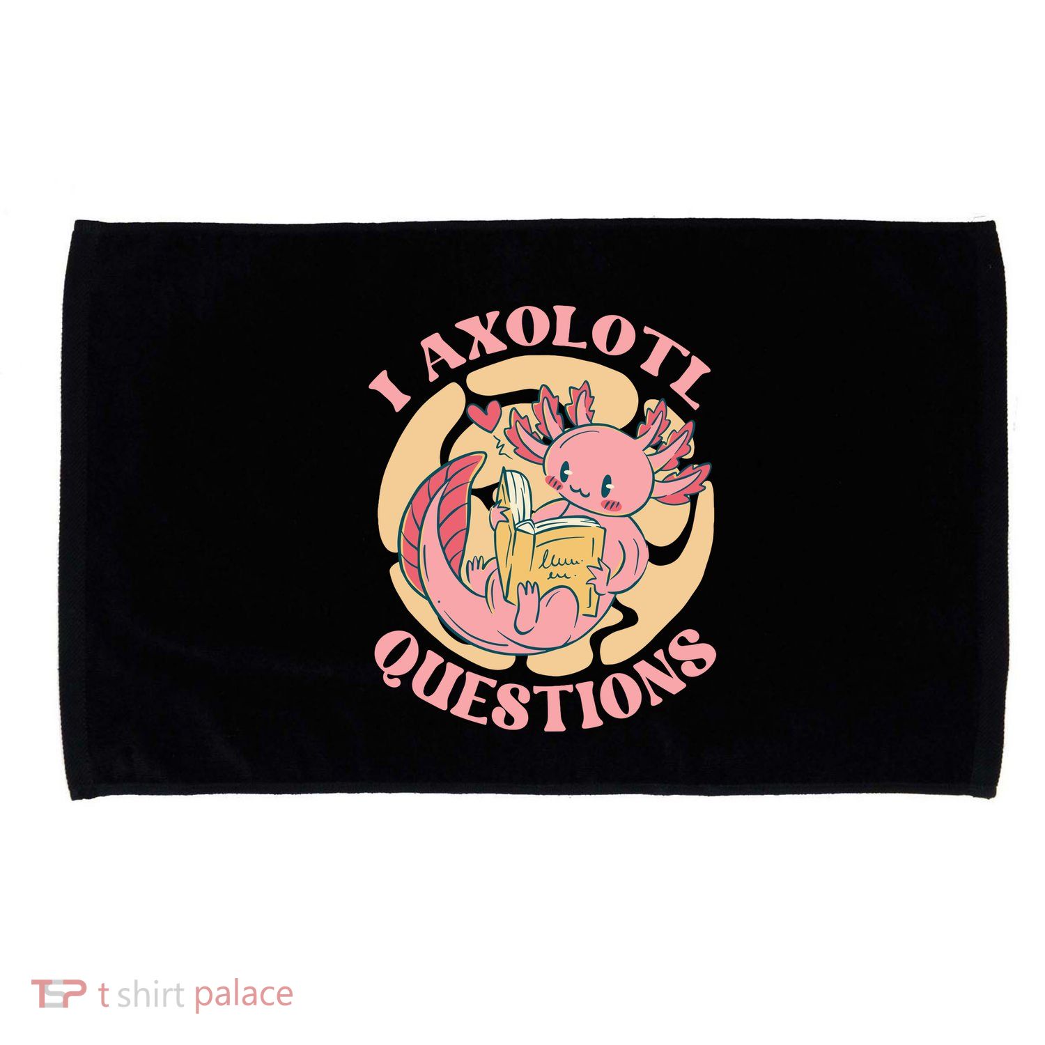 Funny I Axolotl Questions Cute Axolotl Girl Microfiber Hand Towel