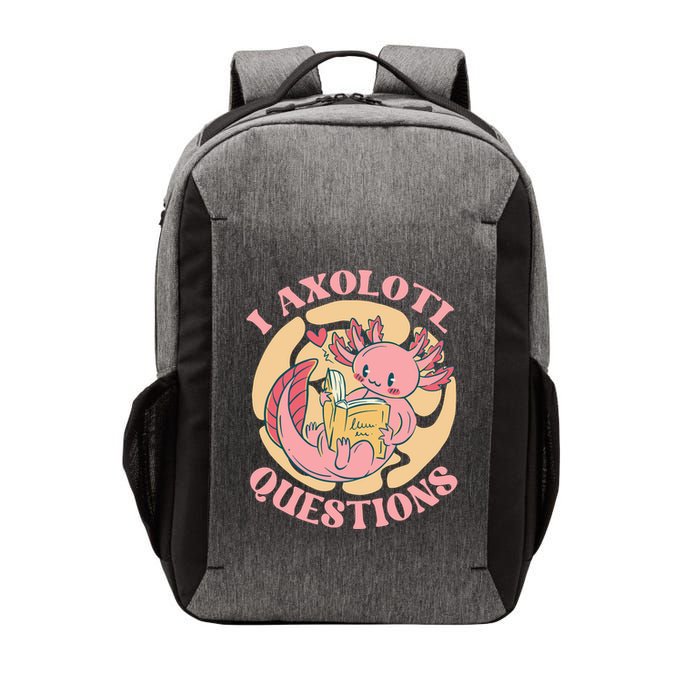 Funny I Axolotl Questions Cute Axolotl Girl Vector Backpack