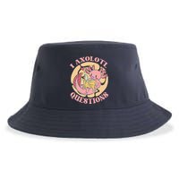Funny I Axolotl Questions Cute Axolotl Girl Sustainable Bucket Hat