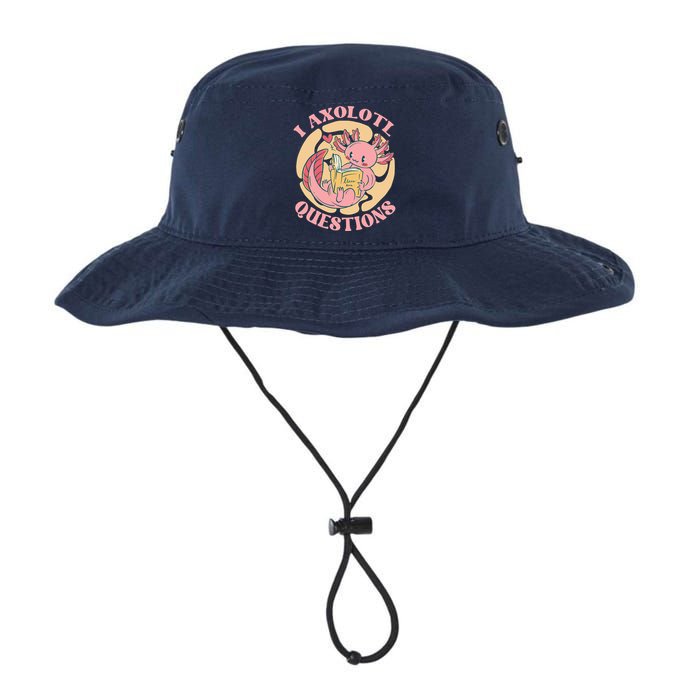 Funny I Axolotl Questions Cute Axolotl Girl Bucket Hat