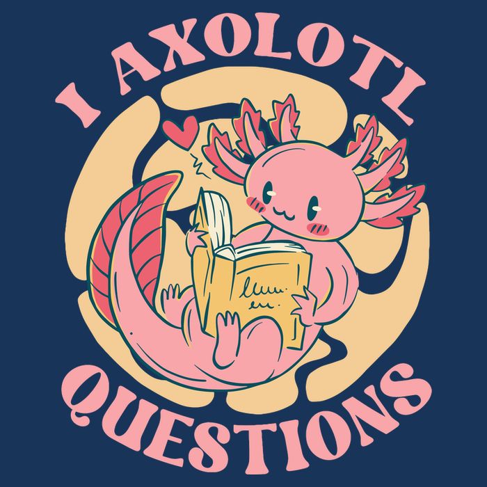 Funny I Axolotl Questions Cute Axolotl Girl Bucket Hat