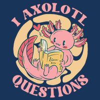 Funny I Axolotl Questions Cute Axolotl Girl Drawstring Bag