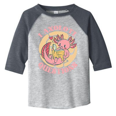 Funny I Axolotl Questions Cute Axolotl Girl Toddler Fine Jersey T-Shirt