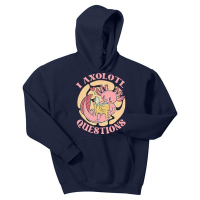 Funny I Axolotl Questions Cute Axolotl Girl Kids Hoodie