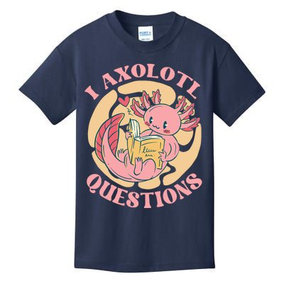 Funny I Axolotl Questions Cute Axolotl Girl Kids T-Shirt