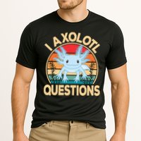 Funny I Axolotl Questions Cute Kawaii Blue Axolotl Retro Cooling Performance Crew T-Shirt