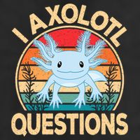 Funny I Axolotl Questions Cute Kawaii Blue Axolotl Retro Tumbler
