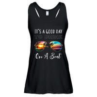 Funny Its A Good Day To Drink On A Boat Color Boating Ladies Essential Flowy Tank