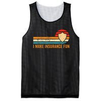 Funny Insurance Agent Broker I Make Insurance Fun Mesh Reversible Basketball Jersey Tank