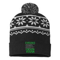 Funny I Am Still A Vegan Vegetarian Healthy Love Haters USA-Made Snowflake Beanie