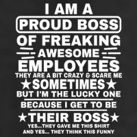 Funny I Am A Proud Boss Of Freaking Awesome Employees Boss Adult Drive Performance Visor