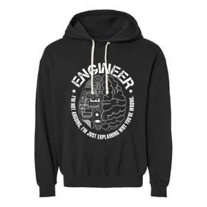 Funny Im An Engineer Engineering Garment-Dyed Fleece Hoodie