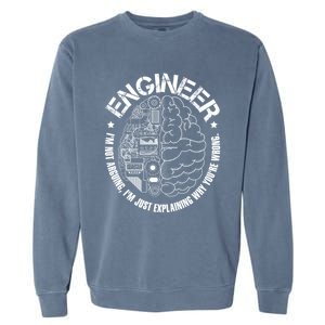 Funny Im An Engineer Engineering Garment-Dyed Sweatshirt