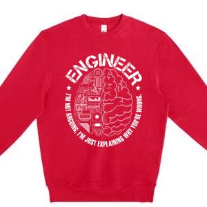 Funny Im An Engineer Engineering Premium Crewneck Sweatshirt