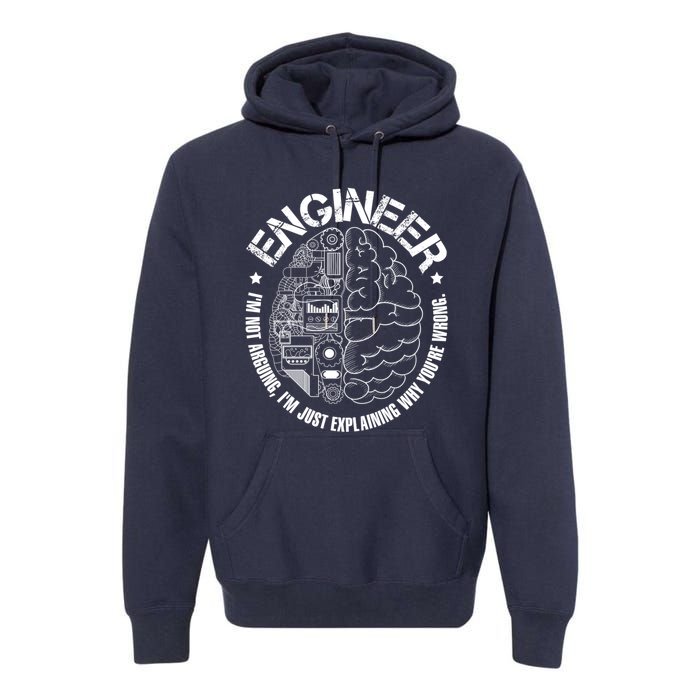 Funny Im An Engineer Engineering Premium Hoodie