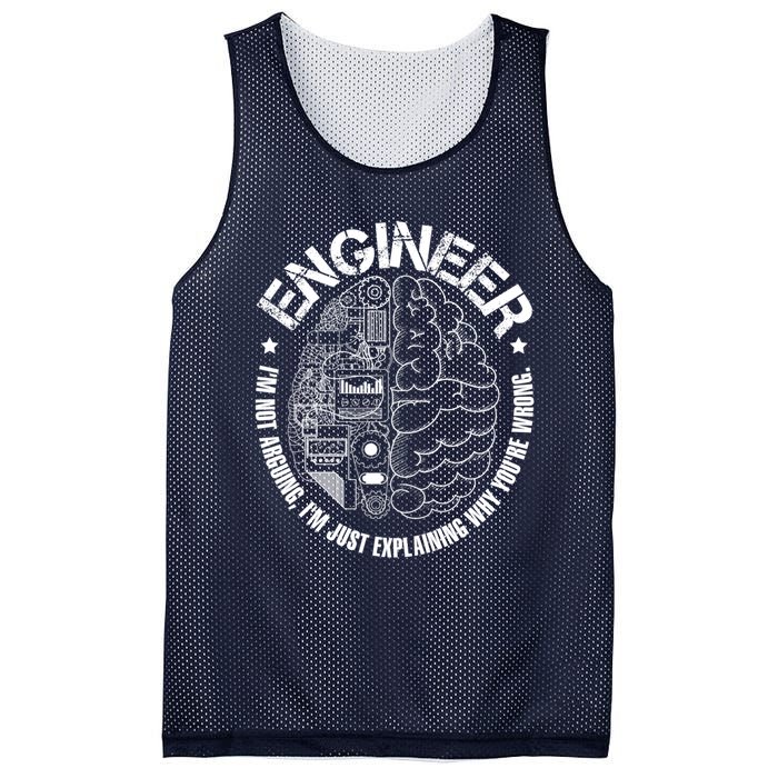 Funny Im An Engineer Engineering Mesh Reversible Basketball Jersey Tank