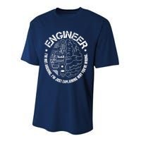 Funny Im An Engineer Engineering Performance Sprint T-Shirt