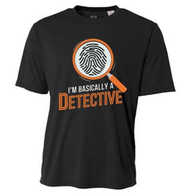 Funny IM Basically A Detective Cooling Performance Crew T-Shirt