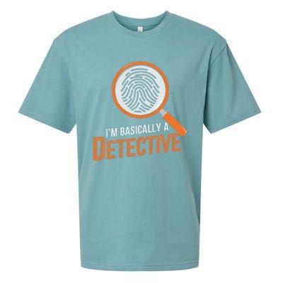 Funny IM Basically A Detective Sueded Cloud Jersey T-Shirt