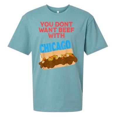 Funny Italian Beef Pride You Don't Want Beef With Chicago Sueded Cloud Jersey T-Shirt