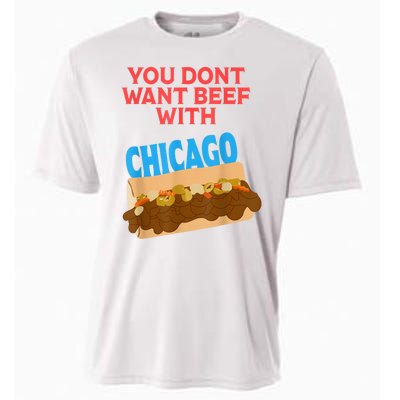 Funny Italian Beef Pride You Don't Want Beef With Chicago Cooling Performance Crew T-Shirt