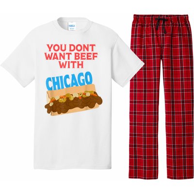 Funny Italian Beef Pride You Don't Want Beef With Chicago Pajama Set