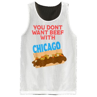 Funny Italian Beef Pride You Don't Want Beef With Chicago Mesh Reversible Basketball Jersey Tank