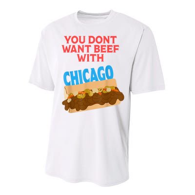 Funny Italian Beef Pride You Don't Want Beef With Chicago Performance Sprint T-Shirt