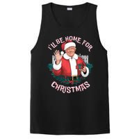 Funny Ill Be Home For Christmas Santa Trump Political PosiCharge Competitor Tank