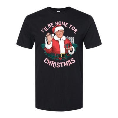 Funny Ill Be Home For Christmas Santa Trump Political Softstyle CVC T-Shirt