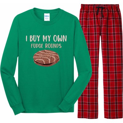 Funny I Buy My Own Fudge Rounds Vintage Fudge Rounds Long Sleeve Pajama Set