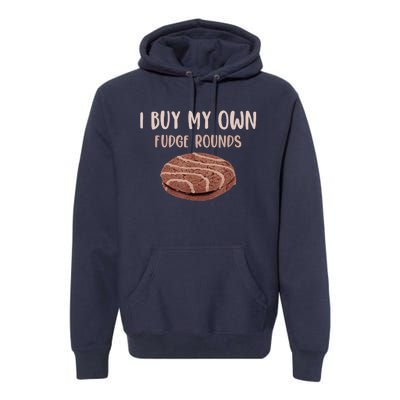 Funny I Buy My Own Fudge Rounds Vintage Fudge Rounds Premium Hoodie